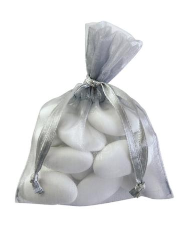 10 sachets Organdi unicolores gris