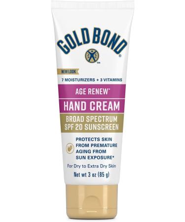 Gold Bond Ultimate Hand Cream 3 oz. with Broad Spectrum SPF 20 Sunscreen, Age Defense