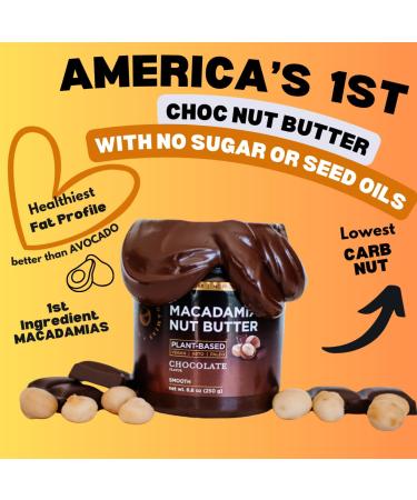 House of Macadamias Macadamia Nut Butter No Added Sugar No Palm Oil Vegan - Chocolate - 8.8 Oz - Buy Online on GoSupps.com