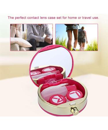 Akozon Contact Lens Travel Kit - Mini Case for Eye Care at Home & Travel (Pink) - Best for International Shipping - Buy Online on GoSupps.com