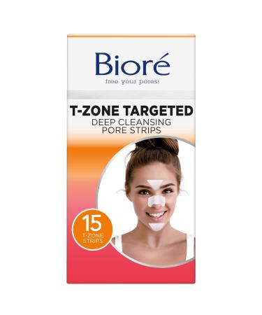 Biore T-Zone Targeted Deep Cleansing Pore Strips 15 Strips