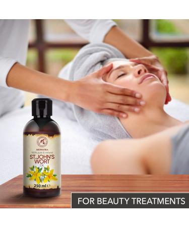 St. John's Wort Oil 250ml - Pure Natural Carrier Oil for Skin & Body Care - Cosmetic Essential Oil - Buy Online on GoSupps.com
