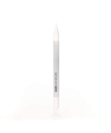 GERMANIKURE Gray Glass Cuticle Stick in Suede Case - Nail Care Tool for Cuticle Pushing, Callous & Dry Skin Removal - Ethically Made in Czech Republic - Buy Online on GoSupps.com