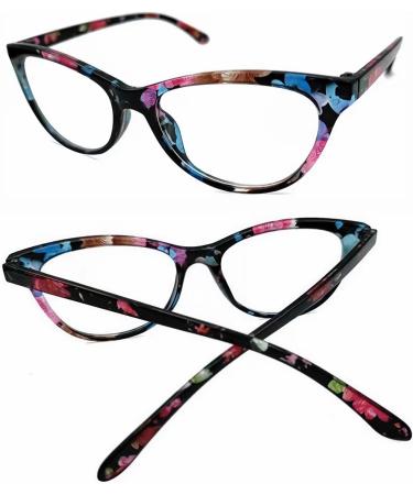 5 Pack Ladies Reading Glasses - Blue Light Blocking Eyewear with Spring Hinge & Fashion Patterns | Multicolor 2.5x Reading Glasses for Women - Buy Online on GoSupps.com