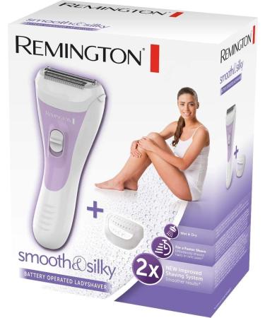 Remington Women's Shaver Smooth & Silky WSF5060 - Bikini Trim Attachment Aloe Vera Strip Wet & Dry Use Battery Operated - Buy Online on GoSupps.com