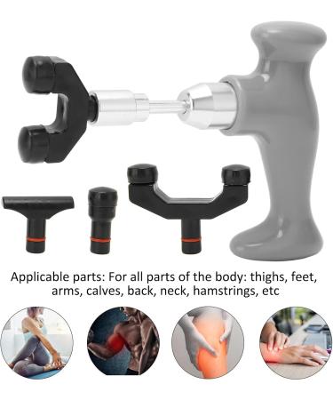 Deep Tissue Massage Device | Muscle Massage Pistol for Pain Relief - Gray (4.92 x 4.72 x 0.98 inches) | Perfect for Legs Thighs Arms Back & Neck - Buy Online on GoSupps.com