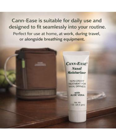 Main Clinic Supply Cann-Ease Nasal Moisturizer Gel | for Dry Nostrils CPAP & Oxygen Comfort Support Aloe Vera & Hydration Care | Pack of 1 Pack of 1 Uncolored - Buy Online on GoSupps.com
