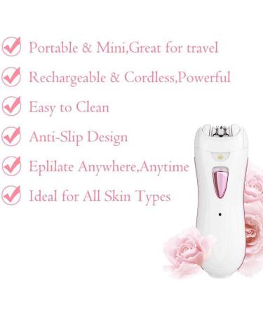 Epilator Women Facial Hair Remover Mini Cordless Rechargeable for Bikini Zone Lady Beard Face Intimate Area UKplug One Epilator - Buy Online on GoSupps.com