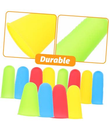 FRCOLOR 24 Pcs Reusable Silicone Finger Cots - Wear-Resistant Non-Slip Finger Protectors for Household Use - Buy Online on GoSupps.com