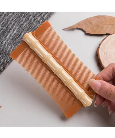 ASIEIT Lice Comb Flea Lice Removal Comb Double-sided Head Lice Comb Fine Tooth Scalp Massage Comb Bamboo Shape for Cats Dogs (Orange) - Buy Online on GoSupps.com