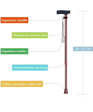 GagalU Button Adjustable Crutches Ergonomic Handles Lightweight Hand-Held Walking Aids for The Elderly Portable Medical Crutches with Adjustable D - Buy Online on GoSupps.com