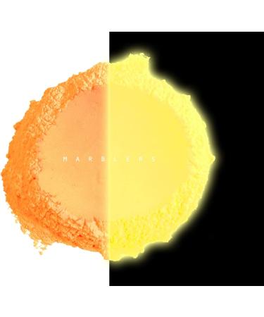 MARBLERS Glow-in-the-Dark Powder 0.28oz - Orange | Vegan & Cruelty-Free | Festival Makeup & Nail Polish - Buy Online on GoSupps.com