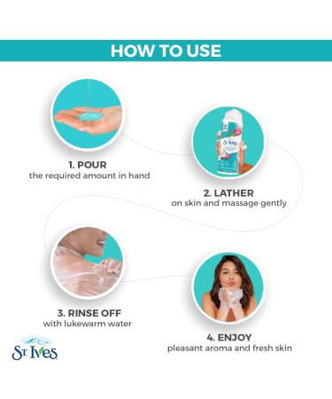 St. Ives Hydrating Body Wash Coconut Water and Orchid (650ml) Made with 100% Natural Extracts - Buy Online on GoSupps.com