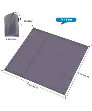 CAMPMOON Waterproof Camping Tarp 7x7 Feet - Oxford 4-in-1 Tent Footprint for Backpacking and Outdoor Activities - Buy Online on GoSupps.com