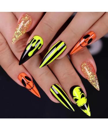 Arte Clavo 15ml Neon Yellow Orange Gel Nail Polish Set - Pack of 5 Popular Colors - Soak Off UV LED Manicure Varnish - Buy Online on GoSupps.com