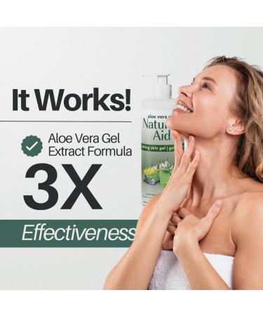 Nature's Aid Original Skin Gel with Aloe Vera - Soothes Dry Itchy Skin Acne Sunburn & Rashes | Global Shipping Available - Buy Online on GoSupps.com