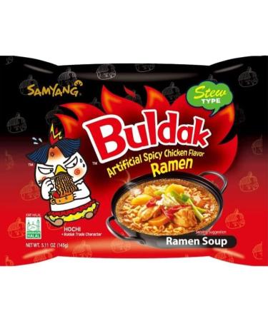 Samyang Buldak Stew Type Hot Chicken Noodle Challenge Ramen (Pack of 15) by CNMART - Buy Online on GoSupps.com
