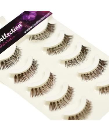 Vivis False Eyelashes 5 Pairs Lashes Short Natural Small Brown Faux Mink Long Volume Hand-made Dramatic Fake Eye Black Nature Soft for Various Makeups - 113M - Buy Online on GoSupps.com