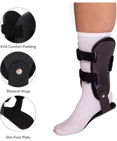 Adjustable Ankle Stabilizer Brace with Bilateral Hinges - Ultimate Ankle Support for Sports Injuries Weakness & Sprains (Right Foot Size M - Buy Online on GoSupps.com