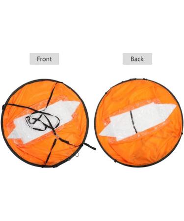 Vbest Life 42 Kayak Wind Sail Kit with Clear Window - Foldable Downwind Paddle for Kayaks, Canoes, Inflatable Boats, Paddle Board | Orange - Buy Online on GoSupps.com