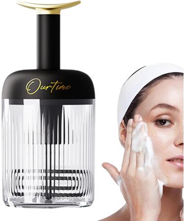 Joberio Face Foam Maker - Transparent Manual Face Wash Foam Maker Type | Portable Deep Cleansing Facial Cleansing Tools For Travel Household Rich Lather Black - Buy Online on GoSupps.com