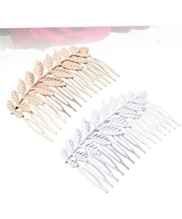 Beaupretty wedding hair comb girl birthday bridesmaid hair clip leaf comb hair comb leaves Flower Comb for Bridal Hair Comb for Bride Alloy Comb hairpin headgear gold leaf Comb - Buy Online on GoSupps.com