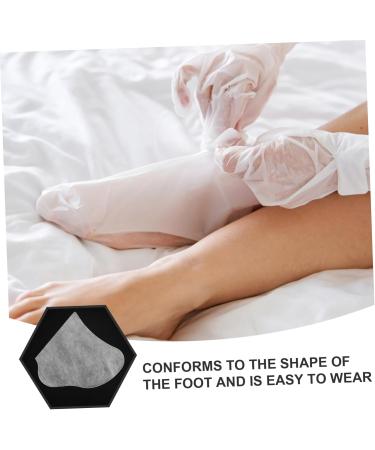 NUSITOU 50 Pairs Foot Mask Foot Lotion Foot Care Socks Moisturizing Use Foot Covers Pedicure Liners Lotion Socks Clear Feet Cover Foot Moisturizing Supplies White Non-woven Fabric - Buy Online on GoSupps.com