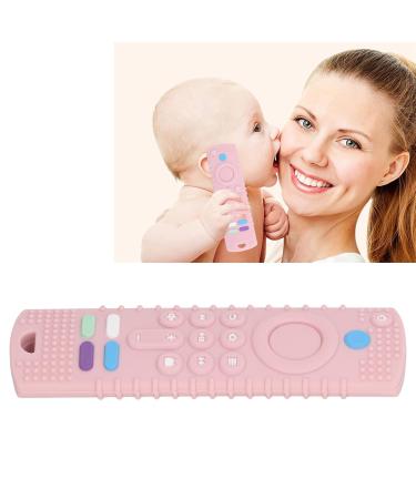 Baby Bite Ring Toy - Soft Silicone Remote Control Shape | BPA-Free Early Learning Toy for 3-24 Months (Pink) - Buy Online on GoSupps.com