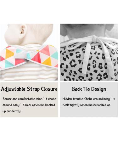 Little Dimsum Long Sleeve Waterproof Feeding Bib with Large Pocket - Red Triangles - Buy Online on GoSupps.com