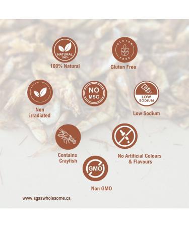 Aga's Wholesome Soupa Delish 100g West Africa Soup Seasoning Fermented Locust Bean Crayfish Fish Powder Native African Spices Nigerian Soup Spice Low Sodium & MSG Free Natural Spices Native African Spices Gluten Free Non-Irradiated GMO Free - Buy Online on GoSupps.com