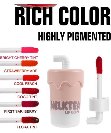 6 colors lip polish provides beautiful finish and moisturizing makeup easy to wear for daily party travel - Buy Online on GoSupps.com