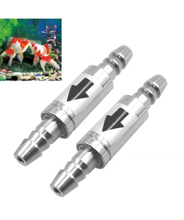 Greluma 2 STK disposal setback Valard made of stainless steel for anti-backflow recirculation CO2 line 4 mm hose controller diffuser in the aquarium system 2 CO2