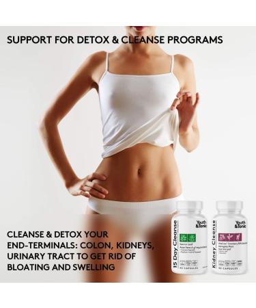 Full Body Cleanse Detox for Men & Women | Flush Waste & Water Weight | Colon, Kidney & Urinary Tract Support | Diuretic Pills for Bloating & Swelling - Buy Online on GoSupps.com