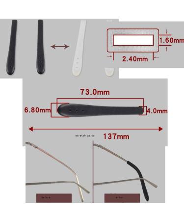 Celika Glasses Holder & Accessories: Slipproof Ear Hooks Silicone Tips & Replacement Parts for Thin Metal Glasses - Buy Online on GoSupps.com