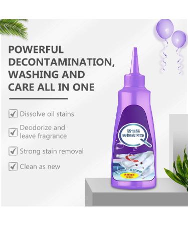 Lakatarina Stain Remover Active Enzyme Laundry Stain Remover Laundry Stain Remover Garment Stubborn Stain Cleaner Oil Remover for All Washable Fabrics (2PCS) - Buy Online on GoSupps.com