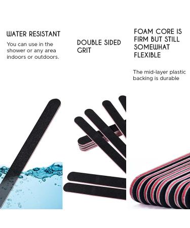 Karlash 10 PCS Professional Double Sided Nail Files - 100/180 Grit Emery Board for Gel Manicure & Pedicure - Buy Online on GoSupps.com