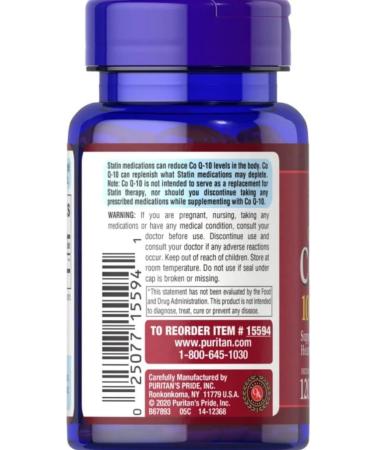 Buy Puritan's Pride Q-Sorb Co Q-10 100 mg - 120 Rapid Release Softgels | Premium Quality Antioxidant Supplement | International Shipping Available - Buy Online on GoSupps.com