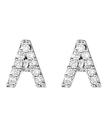 Earrings for Women 26 Earrings Earrings Girls Initial for Women Fashion Alphabet Simulated Faux Diamond Stud Earrings for Earrings for Women