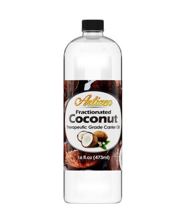Artizen Fractionated Coconut Oil - 16 Ounce Bottle - Carrier Oil for Diluting Essential Oils