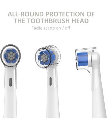 8PCS Electric Toothbrush Head Covers - Travel Portable Dustproof Covers for Camping and Business Travel - Buy Online on GoSupps.com