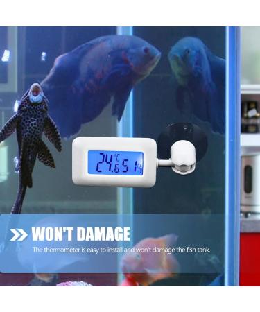 Frcolor 5-in-1 Reptile Hygrometer & Aquarium Thermometer - Accurate Terrarium Temp & Humidity Monitor with Suction Cup - Buy Online on GoSupps.com