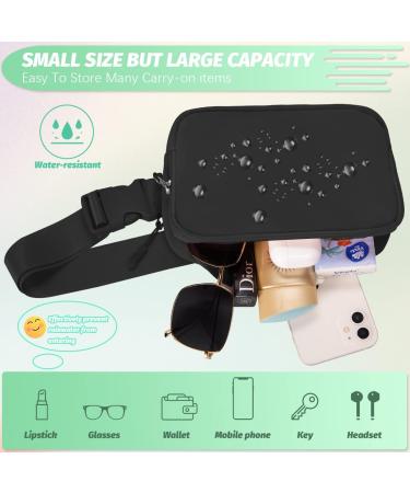 KIKIMINK Mini Fanny Pack - Adjustable Belt Bag for Women Men - Crossbody Waist Pack for Travel & Fitness - Black - Buy Online on GoSupps.com