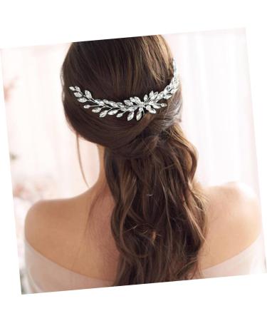 minkissy Decorative Hair Clips Bridal Headdress Wedding Hair Accessories Crystal Hair Comb Wedding Headpiece Bride Insert Comb Leaf Hair Pin Hair Side Combs Bride Hair Clip Jewelry Decorate - Buy Online on GoSupps.com
