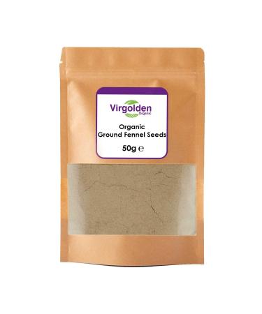 Organic Ground Fennel Seeds 50g by Virgolden Organic