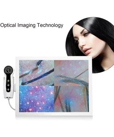 Analyseur de peau et de cheveux d tecteur de cuir chevelu avec cran de 4 zones testeur d'huile et d'humidit du follicule pileux objectif 50 /200 Blanc - Buy Online on GoSupps.com