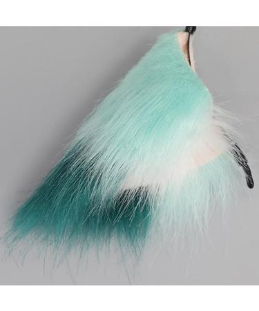 amangul Wolf Ear Headband Kitten Girls Cosplay Accessories Beast Green Ears Fursuit Masquerade Halloween Cosplay Party - Buy Online on GoSupps.com