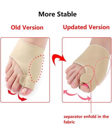 Toe Protector for Hallux Valgus Relief | Pedicure Socks with Toe Separator Splint | 1 Pair - Buy Online on GoSupps.com