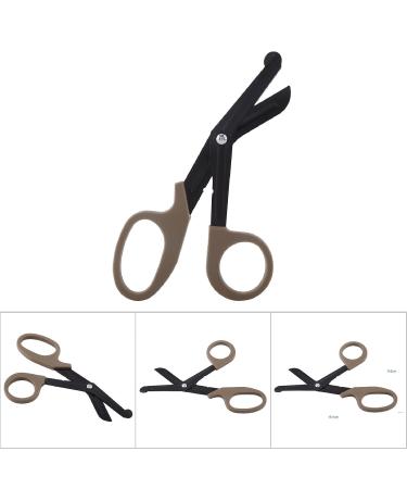 LANTRO JS 7 Medical Scissors - Paramedic Bandage Tool for First Aid & Emergency (Brown) - Buy Online Worldwide - Buy Online on GoSupps.com
