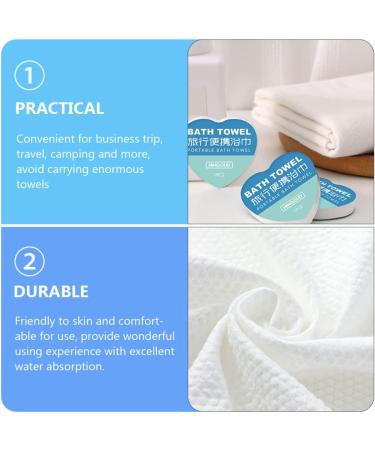 Beaupretty 5pcs Compressed Bath Towels & Makeup Remover Wipes - Travel-Friendly Nonwoven Tissue Tablets - Buy Online on GoSupps.com
