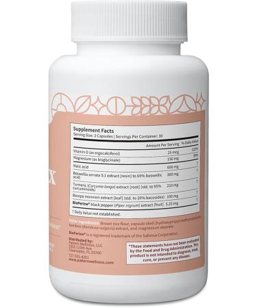 Pattern Wellness Fibro Complex Advanced Formula with BioPerine for Nutrient Absorption Supports Muscle Joint & Mobility Health 90 Vegan Capsules 90 Count (Pack of 1) - Buy Online on GoSupps.com